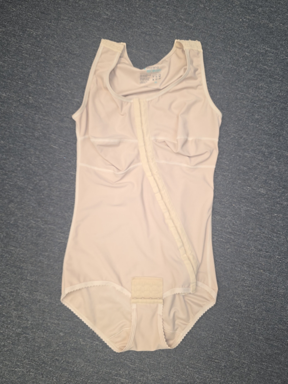 MARENARECOVERY XL Supportive One-Piece Bodysuit in Light Cream